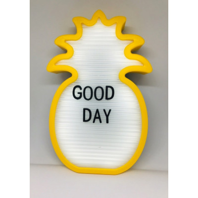 Ночник светильник Ананас Light up message board с посланием Желтый (uq124108)