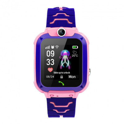 Смарт-часы BSM Q12 1.44 GPS SOS Розовый с синим (BSM001) Смарт-часы BSM Q12 1.44 GPS SOS Розовый с синим (BSM001)