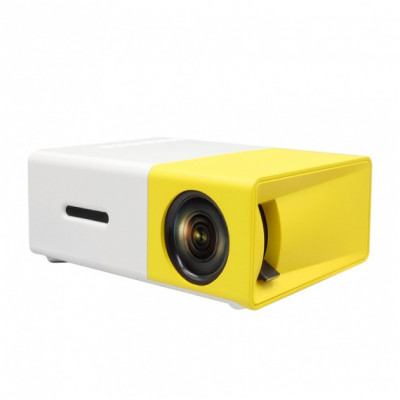 Портативный мини проектор LED Projector YG-300 White/Yellow Портативный мини проектор LED Projector YG-300 White/Yellow