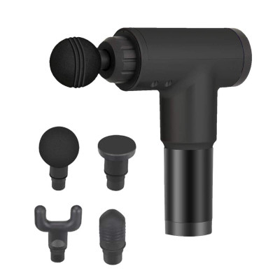 Портативний масажер для тіла Fascial Gun KH-320 Black (VD1299)