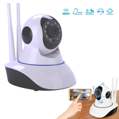 Беспроводная Веб камера Онлайн Видеоняня с наклоном и панорамированием WiFi Smart Net Camera Q6S с двумя антеннами Камера видеонаблюдения с микрофоном и обратной связью Беспроводная Веб камера Онлайн Видеоняня с наклоном и панорамированием WiFi Smart Net Camera Q6S с двумя антеннами Камера видеонаблюдения с микрофоном и обратной связью