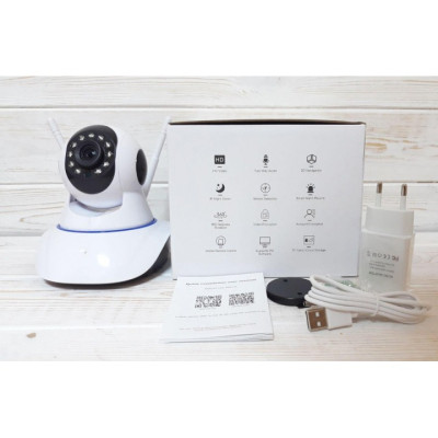Беспроводная Веб камера Онлайн Видеоняня с наклоном и панорамированием WiFi Smart Net Camera Q6S с двумя антеннами Камера видеонаблюдения с микрофоном и обратной связью Беспроводная Веб камера Онлайн Видеоняня с наклоном и панорамированием WiFi Smart Net Camera Q6S с двумя антеннами Камера видеонаблюдения с микрофоном и обратной связью