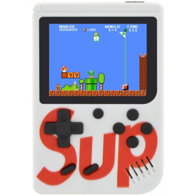 Ретро игровая приставка (Игровая консоль) Game Box sup 400 игр в 1 + джойстик White