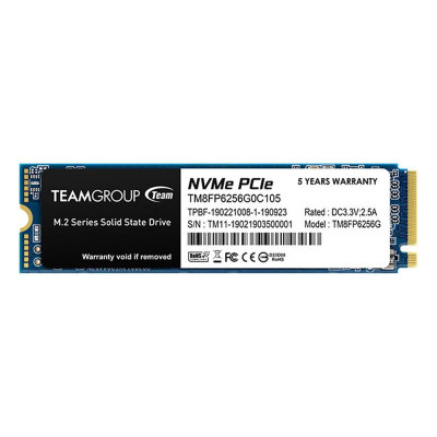 Накопитель SSD 256GB Team MP33 M.2 2280 PCIe 3.0 x4 3D TLC (TM8FP6256G0C101)
