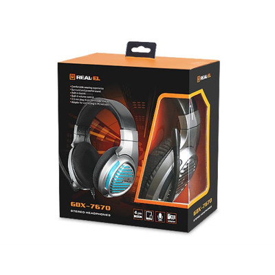Гарнітура REAL-EL GDX-7670 GunMetal (EL124100040) Гарнітура REAL-EL GDX-7670 GunMetal (EL124100040)