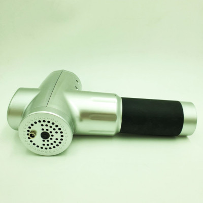 Аккумуляторный массажер для тела 4 насадки Fascial Gun KH-320 Серый (VD201605923)