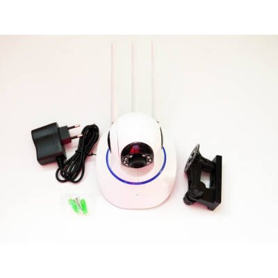 IP-камера RIAS X8100 Plus Wi-Fi 3 антенны с удаленным доступом White (3sm_1034941603) IP-камера RIAS X8100 Plus Wi-Fi 3 антенны с удаленным доступом White (3sm_1034941603)