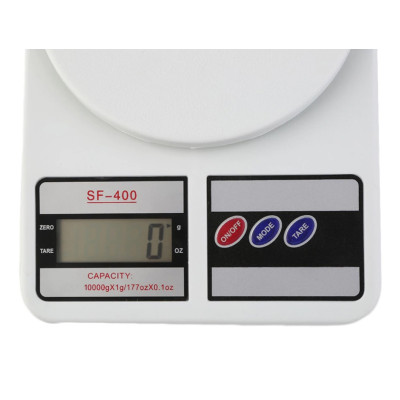 Електронні кухонні ваги RIAS SF-400 з LCD-дисплеєм 10 кг White (3sm_523460064) Електронні кухонні ваги RIAS SF-400 з LCD-дисплеєм 10 кг White (3sm_523460064)