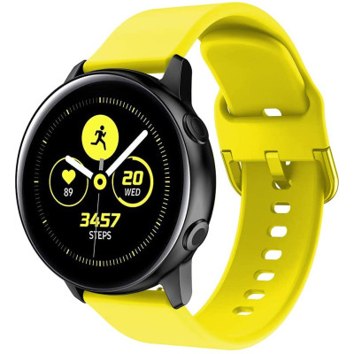 Ремешок BeWatch New 20мм для Samsung Galaxy Watch 42мм | Active | Active 2 Желтый (1012320)