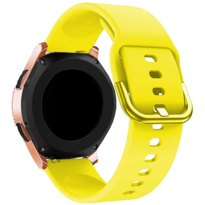 Ремінець BeWatch New 20мм Samsung Galaxy Watch 42мм | Active | Active 2 Жовтий (1012320) Ремінець BeWatch New 20мм Samsung Galaxy Watch 42мм | Active | Active 2 Жовтий (1012320)