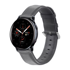 Ремешок BeWatch кожаный 20мм для Samsung Active| Active 2 | Galaxy watch 42mm Серый L (1220104.L)