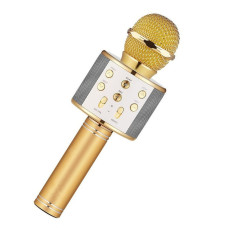 Беспроводной караоке микрофон WSTER WS-858 Gold (2074330846)