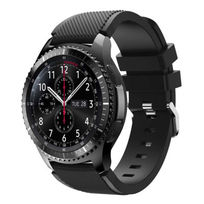 Ремешок 22 мм BeWatch ECO для Samsung Galaxy Watch 46mm | Samsung Gear S3 Черный (1021101.3)