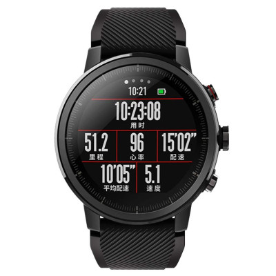 Ремешок 22 мм BeWatch ECO для Xiaomi Amazfit Stratos | Pace | GTR 47mm Черный (1021101.47)