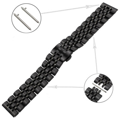 Ремешок BeWatch classic Link Xtra стальной для Xiaomi Amazfit Stratos | Pace | GTR 47mm для Black (1021401)