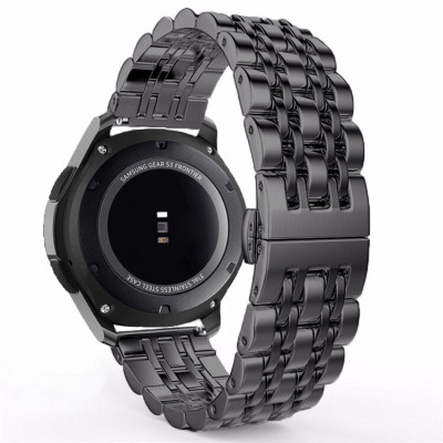 Ремешок BeWatch classic стальной Link Xtra для Samsung Gear S3 Black (1021401) Ремешок BeWatch classic стальной Link Xtra для Samsung Gear S3 Black (1021401)