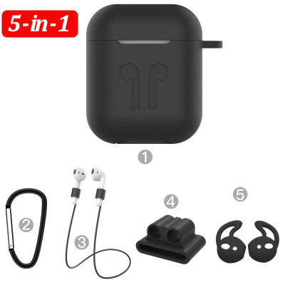 Чехол силиконовый DS Case для Apple AirPods/ AirPods 2 Black (34353233) Чехол силиконовый DS Case для Apple AirPods/ AirPods 2 Black (34353233)