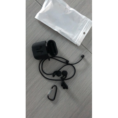 Чехол силиконовый DS Case для Apple AirPods/ AirPods 2 Black (34353233) Чехол силиконовый DS Case для Apple AirPods/ AirPods 2 Black (34353233)