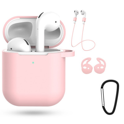 Чохол силіконовий DS Case для Apple AirPods/AirPods 2 Pink (343532333) Чохол силіконовий DS Case для Apple AirPods/AirPods 2 Pink (343532333)