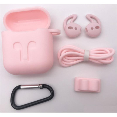 Чохол силіконовий DS Case для Apple AirPods/AirPods 2 Pink (343532333) Чохол силіконовий DS Case для Apple AirPods/AirPods 2 Pink (343532333)