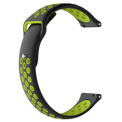 Ремінець 20мм BeWatch sport-style для Amazfit BIP | Bip Lite | GTS | Gtr 42mm Чорно-Салатовий (1010116) Ремінець 20мм BeWatch sport-style для Amazfit BIP | Bip Lite | GTS | Gtr 42mm Чорно-Салатовий (1010116)