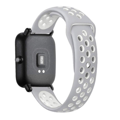 Ремінець 20мм BeWatch sport-style для Amazfit BIP | Bip Lite | GTS | Gtr 42mm Сіро-білий (1010142) Ремінець 20мм BeWatch sport-style для Amazfit BIP | Bip Lite | GTS | Gtr 42mm Сіро-білий (1010142)