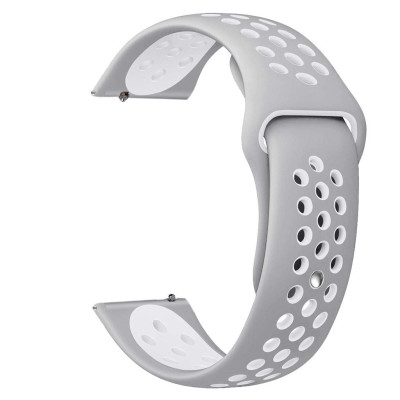 Ремінець 20мм BeWatch sport-style для Amazfit BIP | Bip Lite | GTS | Gtr 42mm Сіро-білий (1010142) Ремінець 20мм BeWatch sport-style для Amazfit BIP | Bip Lite | GTS | Gtr 42mm Сіро-білий (1010142)