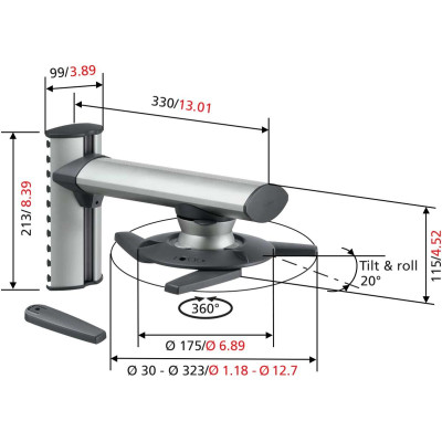 Настінний кронштейн Vogels EPW 6565 Projector Wall Solution (6107739) Настінний кронштейн Vogels EPW 6565 Projector Wall Solution (6107739)
