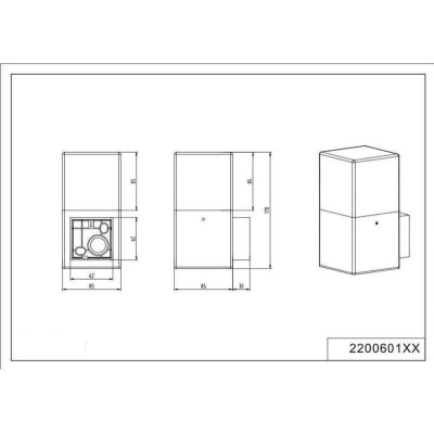 Настенный уличный светильник TRIO HUDSON 220060142 Настенный уличный светильник TRIO HUDSON 220060142