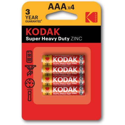 Батарейка Kodak EXTRA HEAVY DUTY R3 1x4 шт. (6409675)