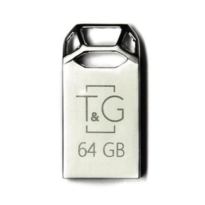 Флеш-накопичувач USB 64GB T&G 110 Metal Series Silver (TG110-64G) Флеш-накопичувач USB 64GB T&G 110 Metal Series Silver (TG110-64G)