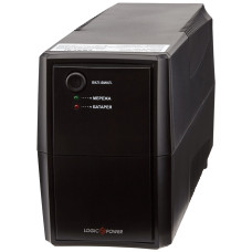 ИБП LogicPower LPM-625VA-P,Lin.int., AVR, 2 x евро, пластик