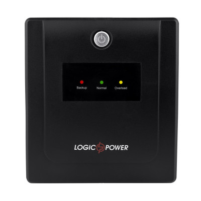 ДБЖ LogicPower LPM-U1100VA-P, Lin.int., AVR, 4 x євро, LED, пластик