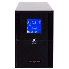 ДБЖ LogicPower LPM-UL1550VA, Lin.int., AVR, 3 x євро, USB, LCD, метал