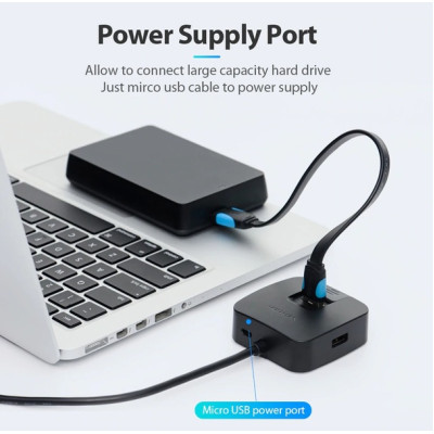 Концентратор Vention 4-Port USB 3.0 0.5 m (CHBBD) Концентратор Vention 4-Port USB 3.0 0.5 m (CHBBD)