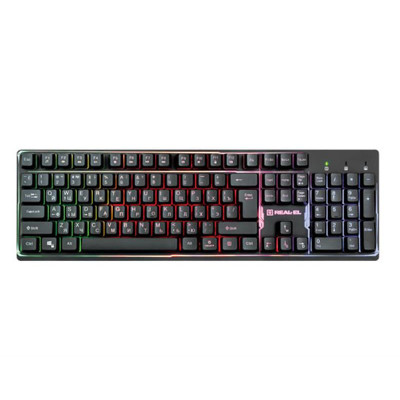 Клавиатура REAL-EL Comfort 7011 Backlit Black USB Клавиатура REAL-EL Comfort 7011 Backlit Black USB