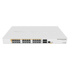 Коммутатор MikroTik CRS328-24P-4S+RM (24x1G PoE+, 4xSFP+, 450W max, L3)