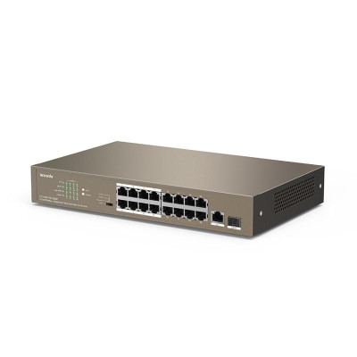 Коммутатор TENDA TEF1118P-16-150W (16xFE PoE, 1xGE/SFP, 135Вт max) Коммутатор TENDA TEF1118P-16-150W (16xFE PoE, 1xGE/SFP, 135Вт max)