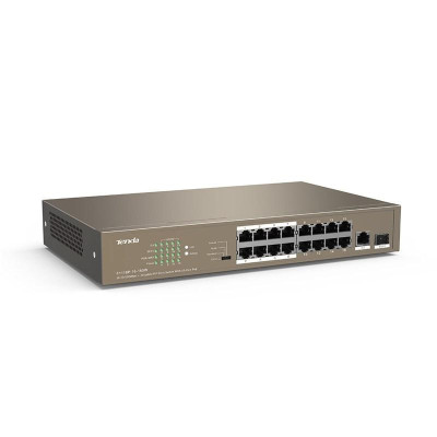 Коммутатор TENDA TEF1118P-16-150W (16xFE PoE, 1xGE/SFP, 135Вт max) Коммутатор TENDA TEF1118P-16-150W (16xFE PoE, 1xGE/SFP, 135Вт max)