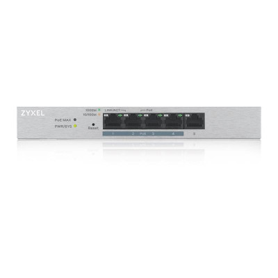 Коммутатор ZYXEL GS1200-5HP v2 (GS1200-5HPV2-EU0101F) (1xGE, 4хGE PoE, max 60W, металл, настольный, бесшумный, WebSmart) Коммутатор ZYXEL GS1200-5HP v2 (GS1200-5HPV2-EU0101F) (1xGE, 4хGE PoE, max 60W, металл, настольный, бесшумный, WebSmart)