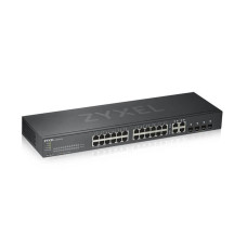 Коммутатор ZYXEL GS1920-24HPv2 (GS192024HPV2-EU0101F) (24xGE PoE, 4xGE/SFP, Smart, NebulaFlex, Max PoE 375W)