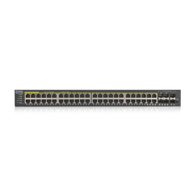 Коммутатор ZYXEL GS1920-48HPv2 (4xGE, 4xGE/SFP, 2хSFP, 48хGE PoE, Max PoE 375W, Smart, NebulaFlex) Коммутатор ZYXEL GS1920-48HPv2 (4xGE, 4xGE/SFP, 2хSFP, 48хGE PoE, Max PoE 375W, Smart, NebulaFlex)