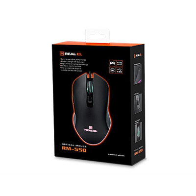 Миша REAL-EL RM-550 Black USB Миша REAL-EL RM-550 Black USB