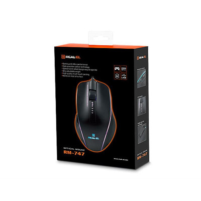 Миша REAL-EL RM-747 Black USB Миша REAL-EL RM-747 Black USB