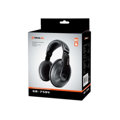 Наушники REAL-EL GD-750V Black (EL124200015) Наушники REAL-EL GD-750V Black (EL124200015)