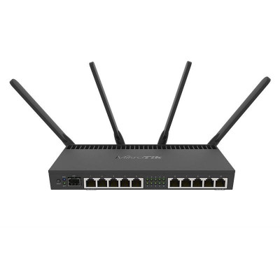 Маршрутизатор MikroTik RB4011iGS+5HacQ2HnD-IN (AC2000, 4x1.4 GHz/1Gb, 10x1GE, 1xSFP+, MU-MIMO, 4 антенны)
