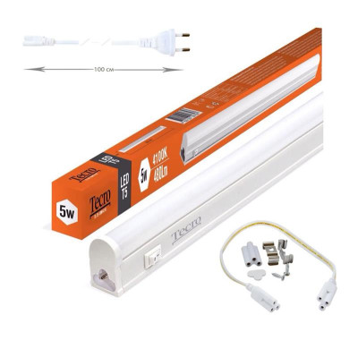Світильник LED Tecro TL-T5-5W-4.1K 5W 4100K Світильник LED Tecro TL-T5-5W-4.1K 5W 4100K