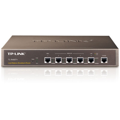 Маршрутизатор TP-Link TL-R480T+ з балансуванням навантаження (1x Lan, 1xWan, 3xLan/Wan, console)