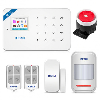 Комплект сигналізації Wi-Fi KERUI W18 (HJSDHJHD89F)