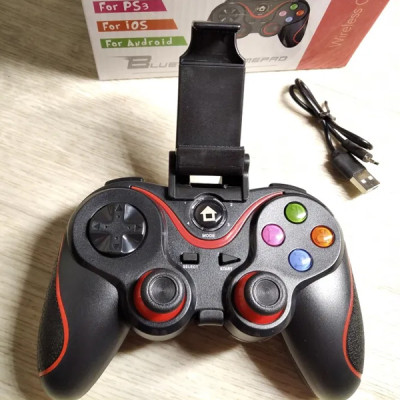 Игровой манипулятор Gen Game беспроводной джойстик геймпад для смартфона Bluetooth 15см Чёрный (V8) Игровой манипулятор Gen Game беспроводной джойстик геймпад для смартфона Bluetooth 15см Чёрный (V8)